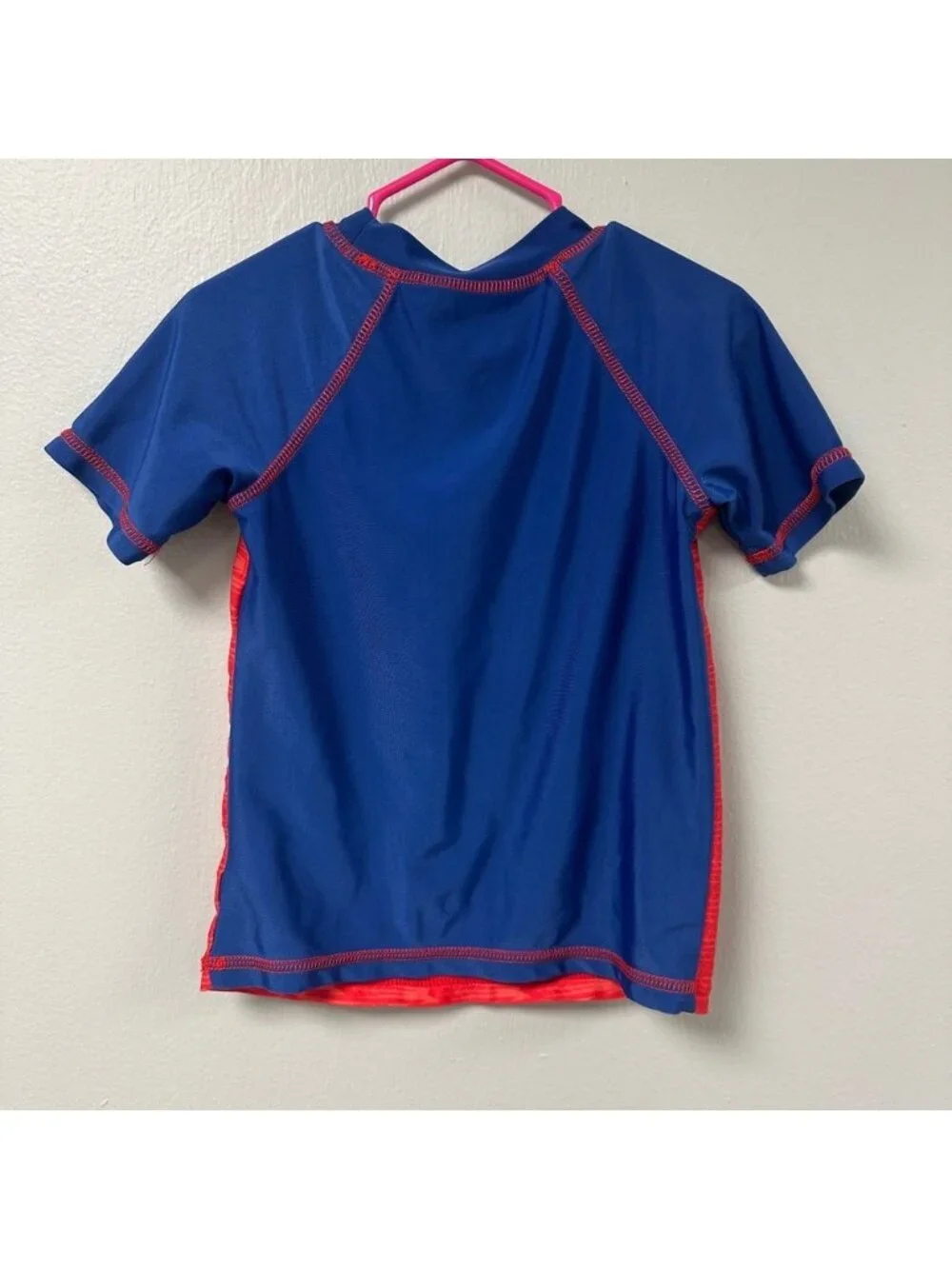 Marvel Spider-Man Rash Guard Boys 3T Red Blue Short Sleeve Swim‎ Shirt Sun Top